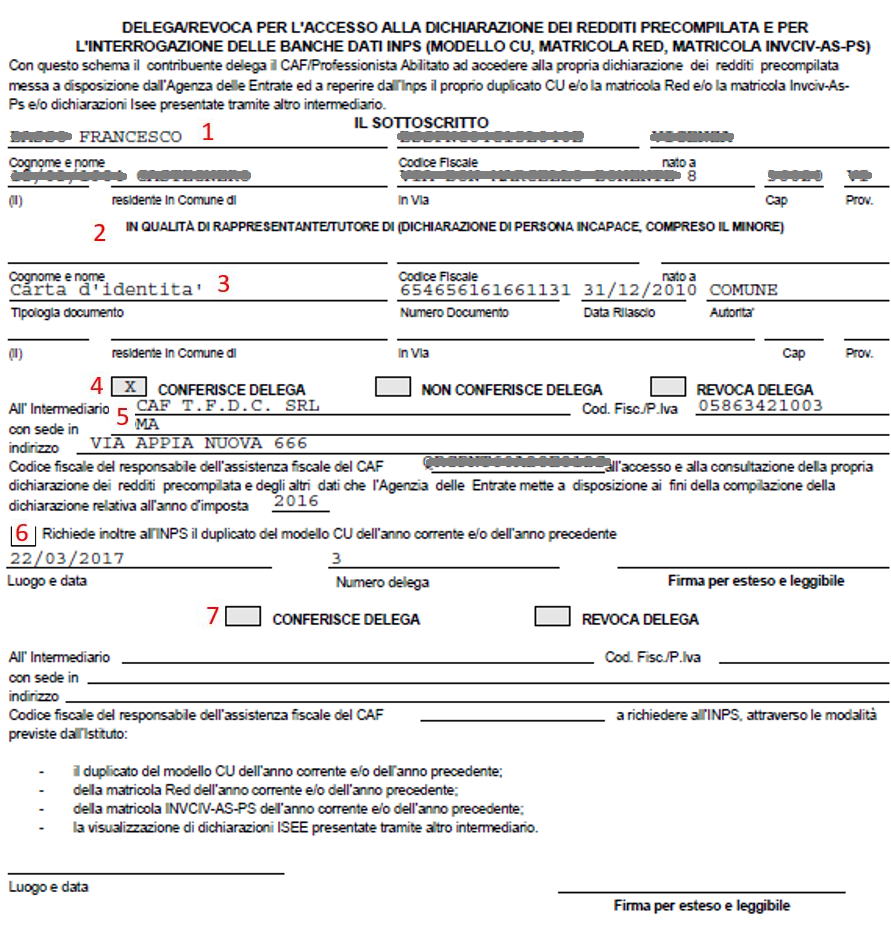 B.Point - Modello 730 - Check delega/revoca Precompilato