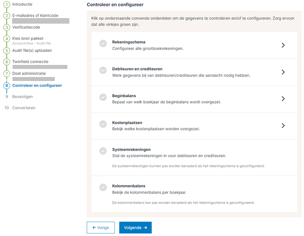 stap8 configureren