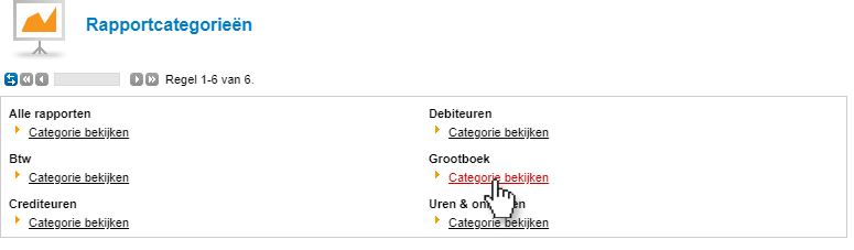 Rapportcategorieën