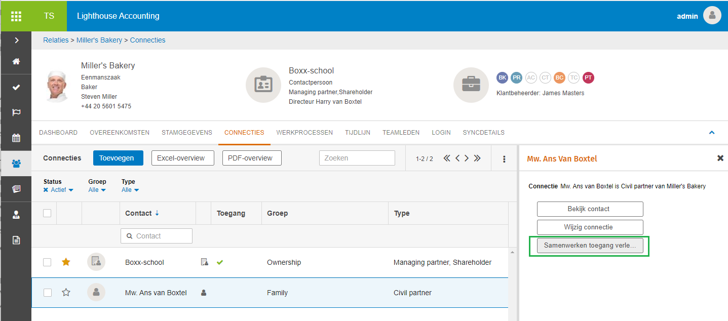 bestaand contact uitnodigen