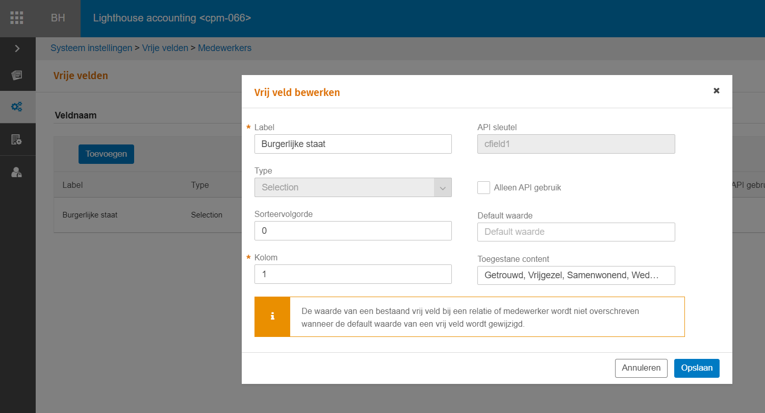 vrijevelden_lijst maken