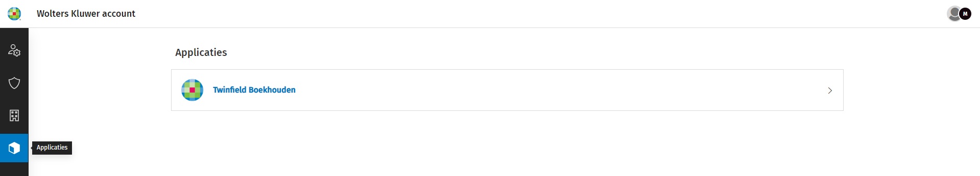 Wolters Kluwer Account - Applicaties