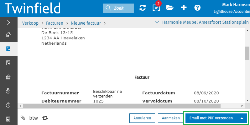 email als PDF verzenden