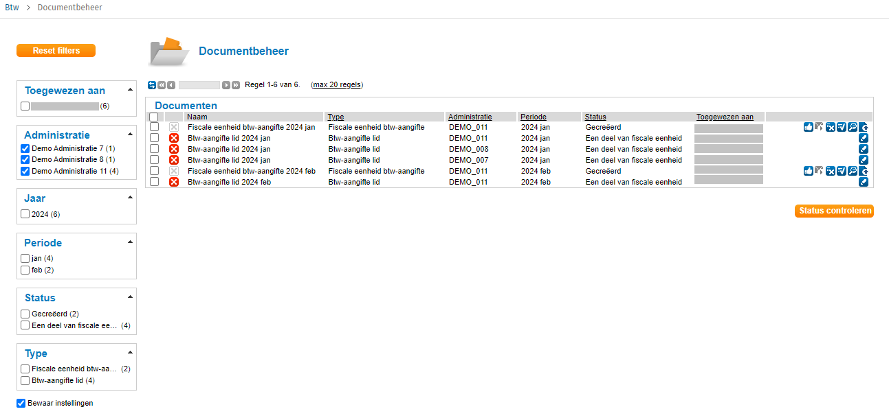 BTW aangifte bestandbeheer