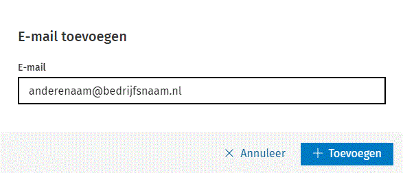 E-Mail toevoegen