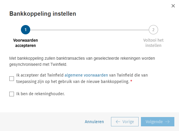 Knab bankkoppeling voorwaarden