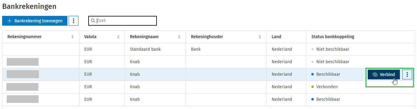 Knab bankrekening verbinden