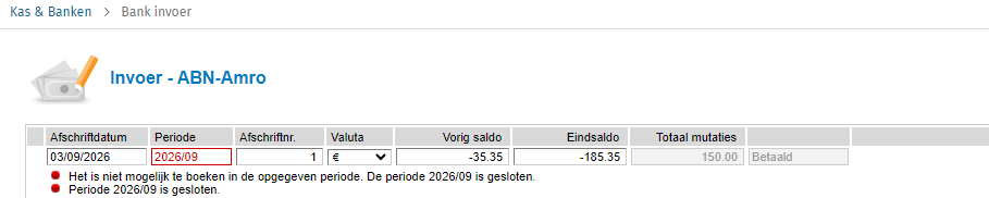 Melding periode gesloten