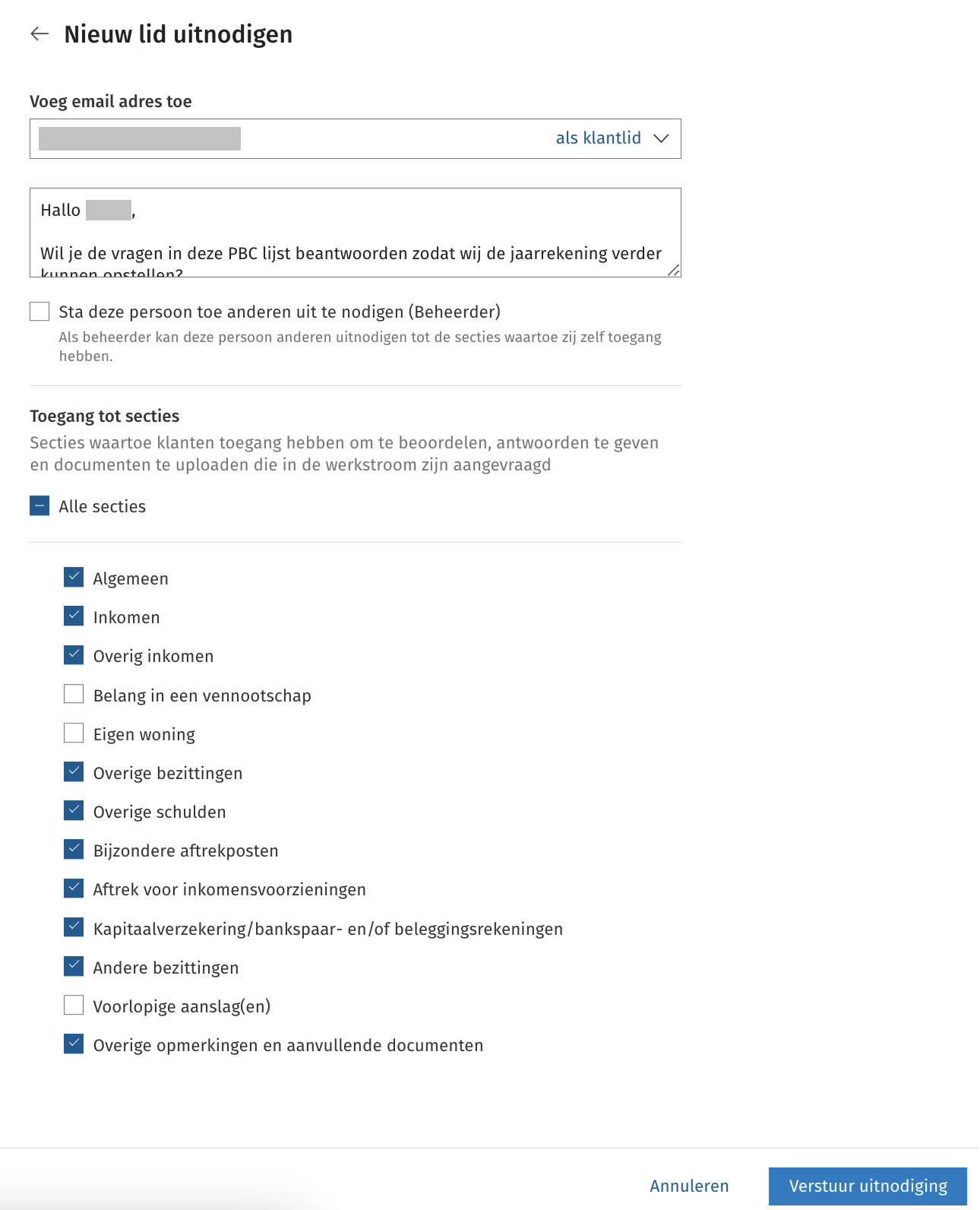 Uitnodigen gebruikers