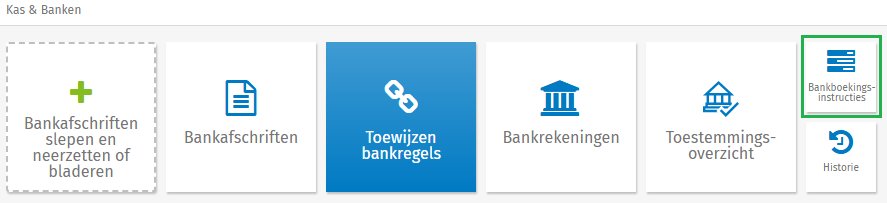 Bankenmodule bankboekingsinstructies
