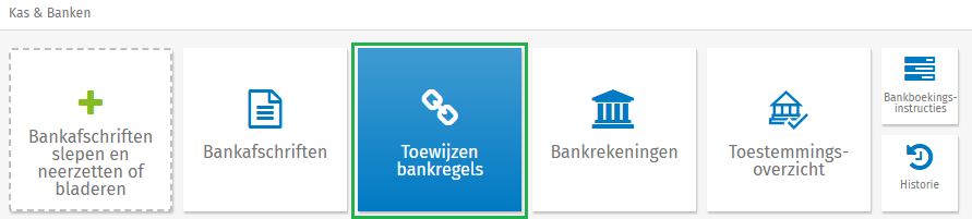 Toewijzen bankregels