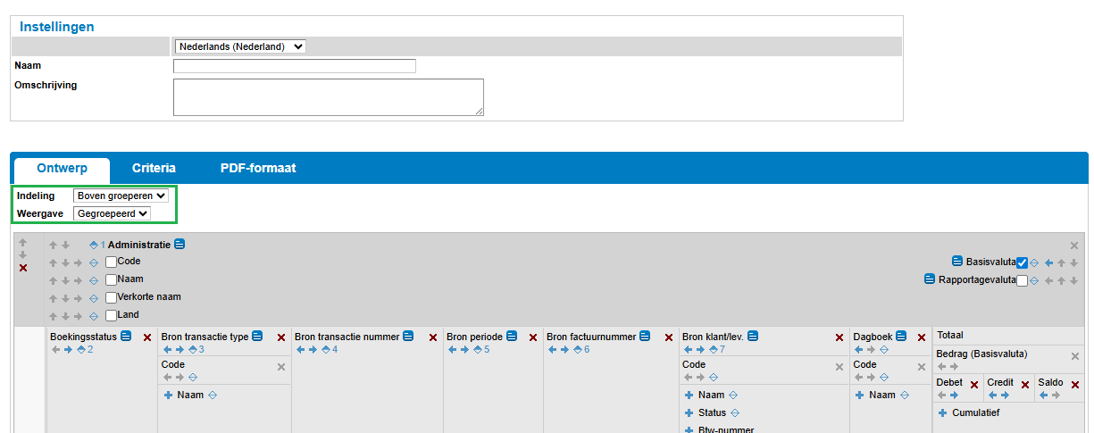 Aangepast rapport gespreide boekingen.